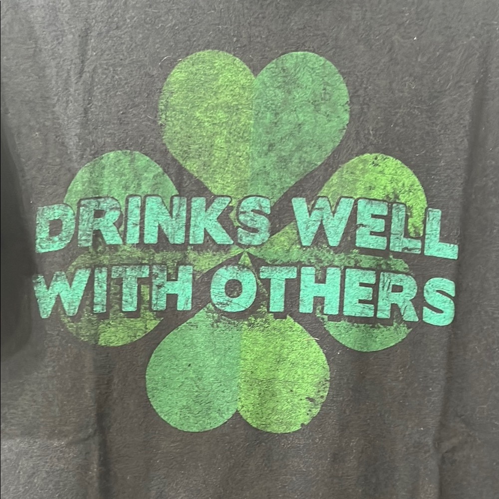 Black and Green Graphic Men's T-Shirt